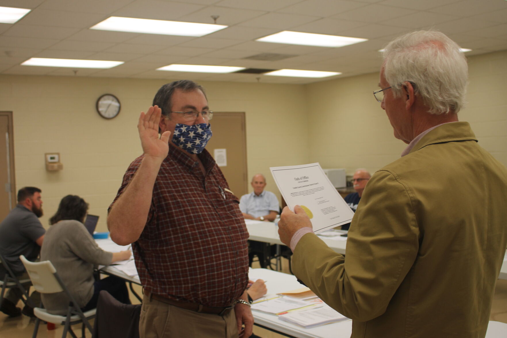 David Kelley sworn in as commissioner